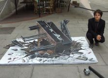 Jamie Cullum 3d street art