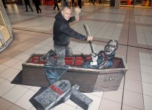 Jameson Whiskey film club 3d street art