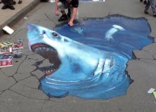 3d Street Art London Aquarium