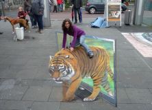 3d Street Art LG 3d TV