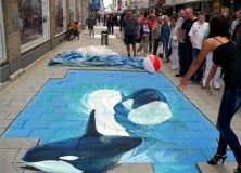 Freewillie for Sealand 3d Street Art