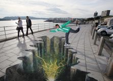 Tom Daley Charity 3d Street Art
