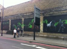 Rise of the Planet of the Apes Graffiti Advertising, Shoreditch London