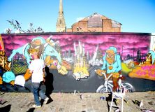 Rise of the planet of the apes film, Graffiti Manchester