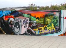 Rise of the planet of the apes film Graffiti Brighton