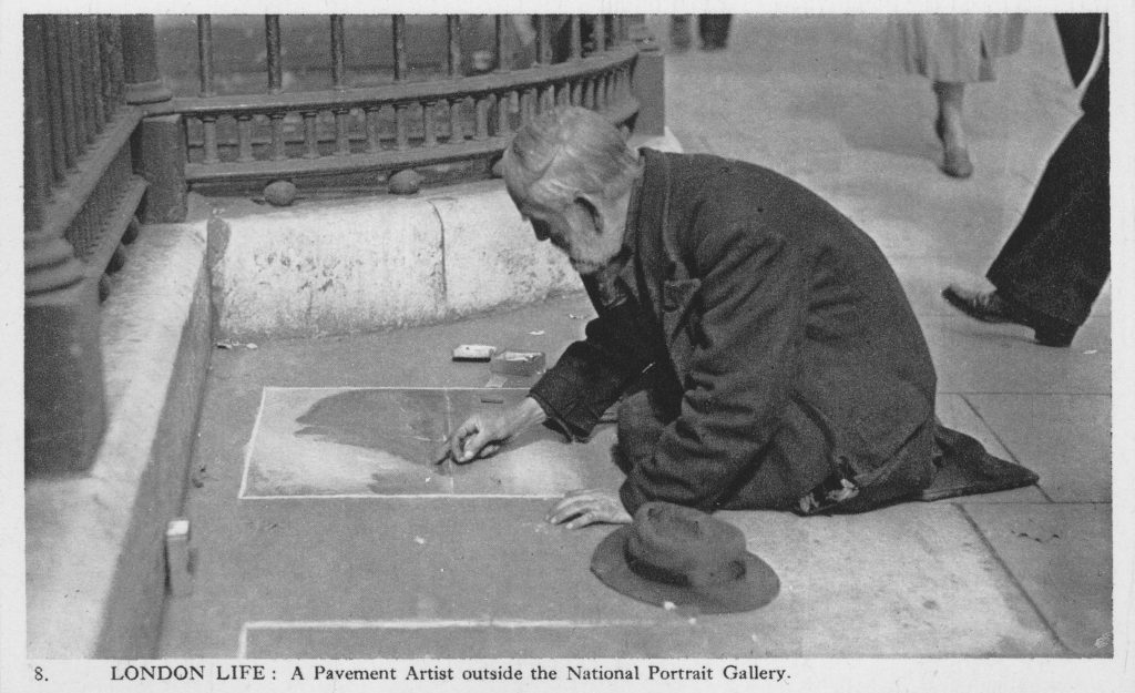 Image result for self portrait of a pavement artist